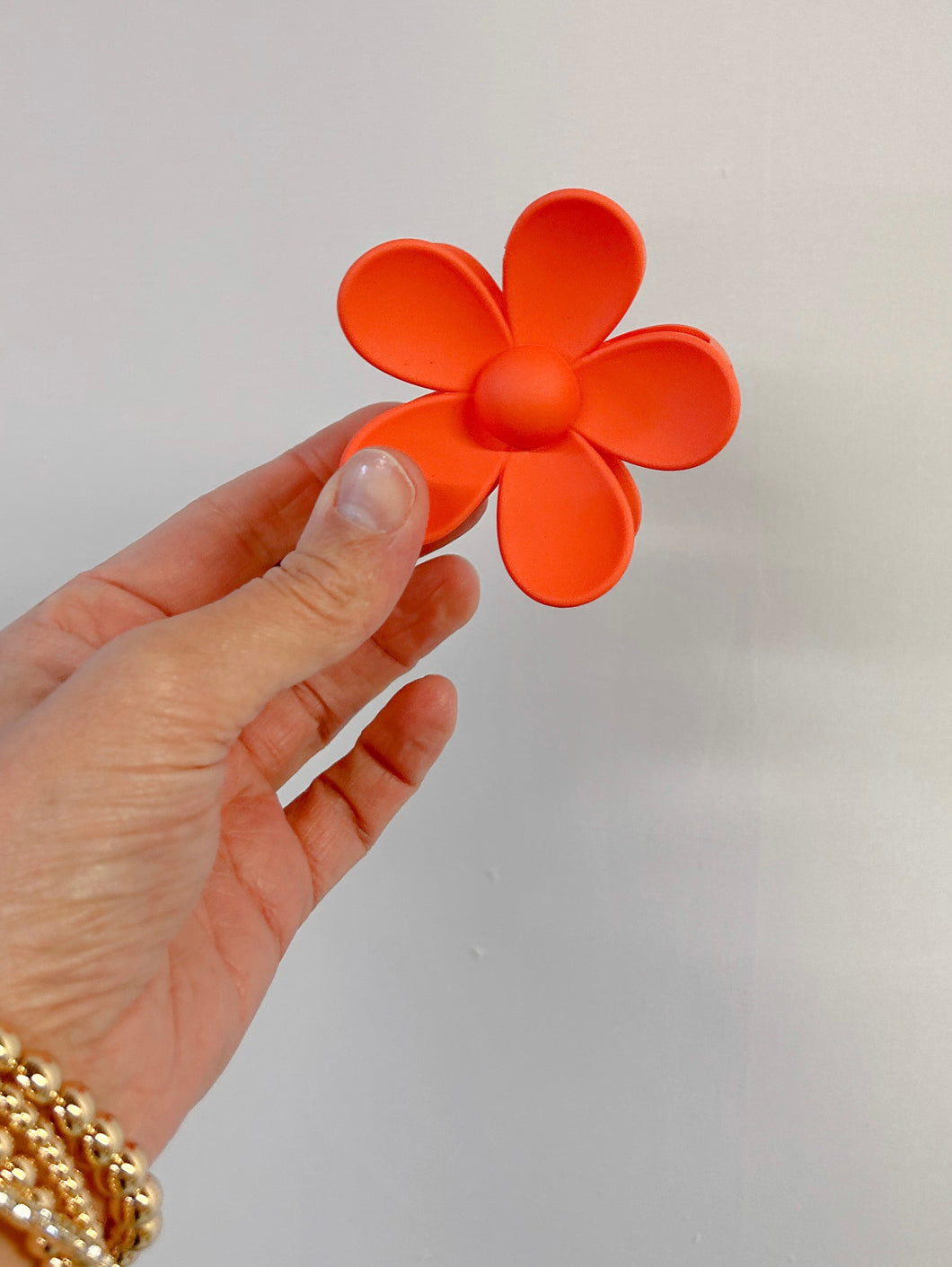 Peachy Flower Clip